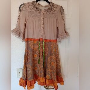 Free People cotton dress sz 4